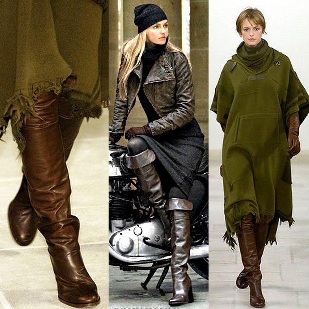 Ralph Lauren Collection Brown Over-the-Knee Boots - Picture 6 of 7